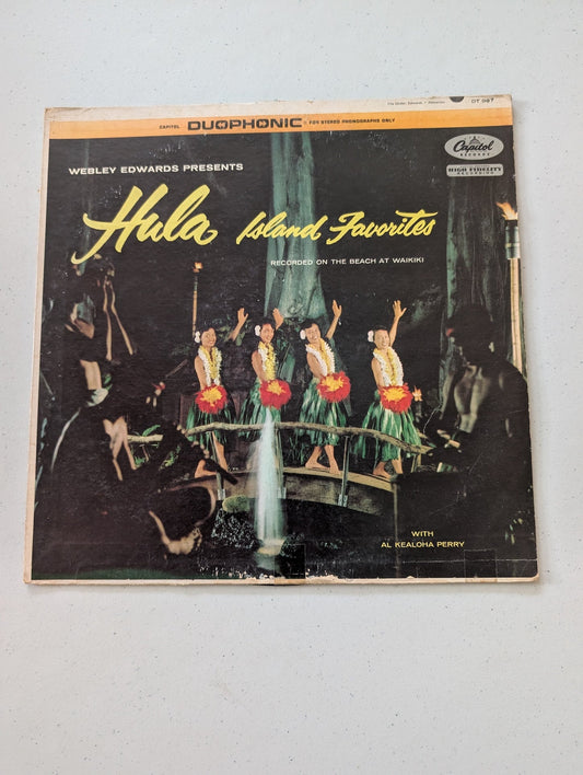 Hula - Island Favorites LP 1959 Al Kealoha Perry Capitol Records Hi-Fi  (SE 7-2)(Vintage Vinyl Record LP Album Hawaiian)