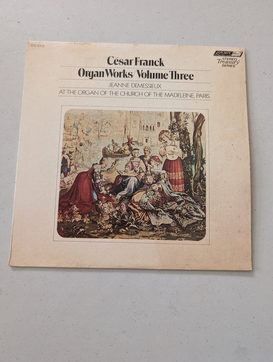 Cesar Franck Organ Works Volume Three Jeanne Demessieux Church  Madeleine Paris(Vintage Vinyl Record LP Album)
