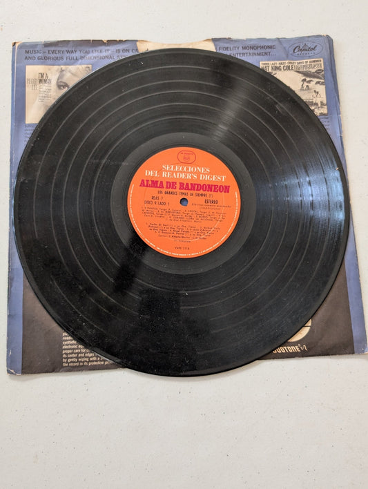 Alma de Bandoneon (Soul of the Bandoneon) from the Reader's Digest Selections series, featuring classic tango music(Vintage Vinyl Record LP Album)