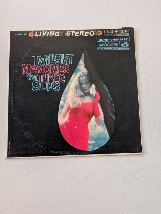 The Three Suns - Twilight Memories - RCA Victor, RCA Victor - LSP-2120, LSP 2120(Vintage Vinyl Record LP Album)