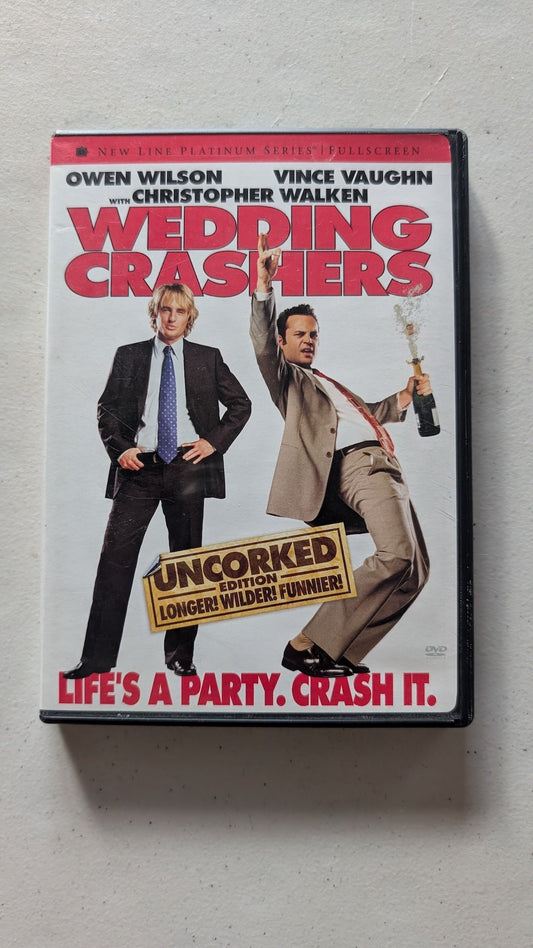 Wedding Crashers (DVD, 2005, Uncorked Edition) Owen Wilson, Vince Vaughn, Christopher Walken