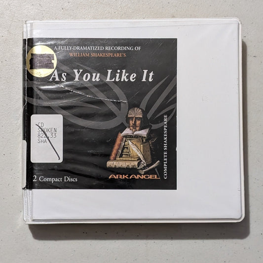 William Shakespeare's As You Like It by William Shakespeare (Play, Comedy, Audiobook on CD, c. 1599, Former Library Book)