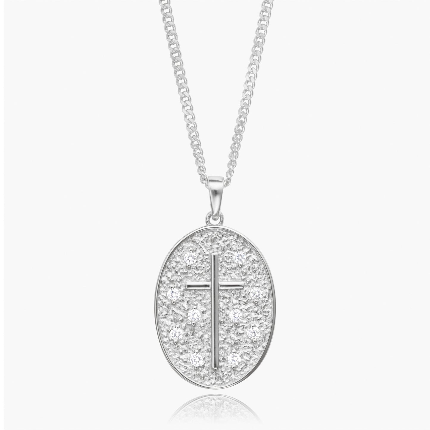 The Iced Cross Token Pendant