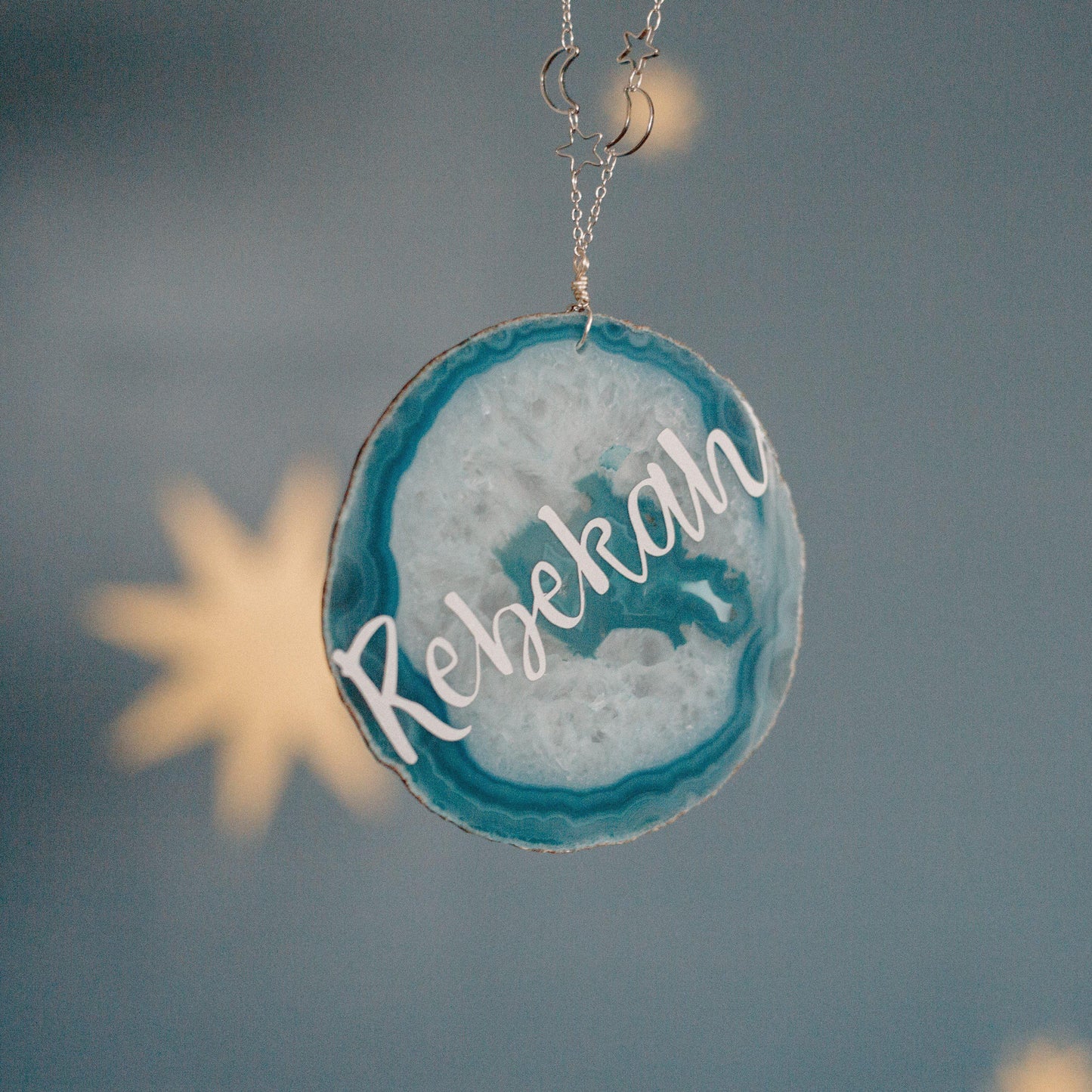 Personalized Baby Name Agate Nursery Decor