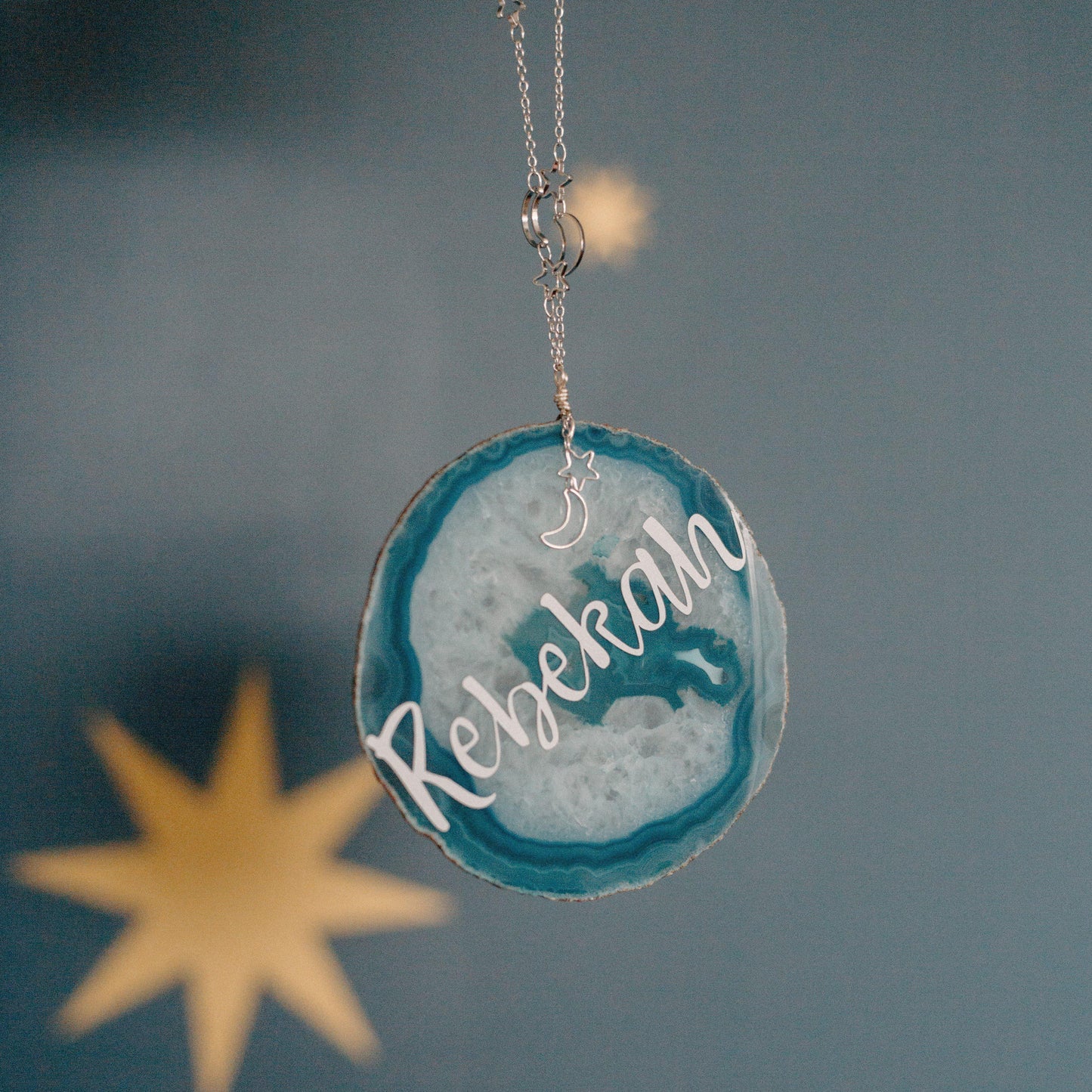 Personalized Baby Name Agate Nursery Decor