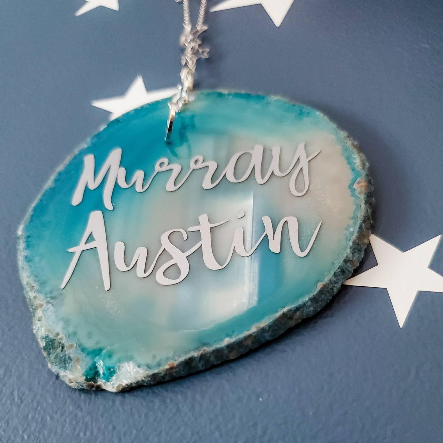 Personalized Baby Name Agate Nursery Decor