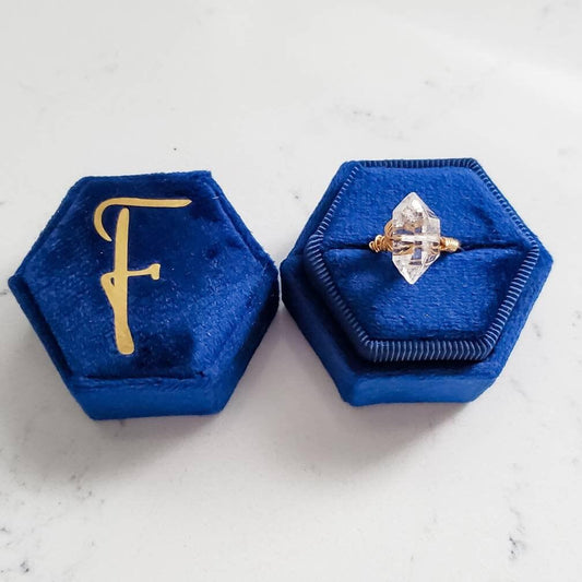 Personalized Velvet Ring Box