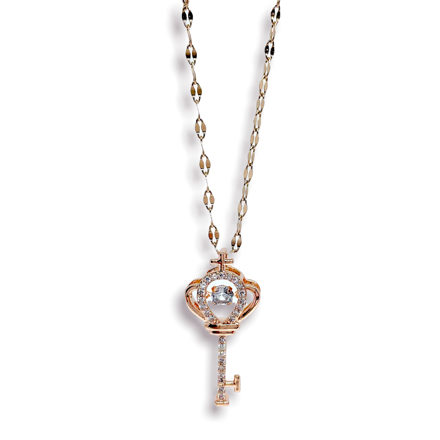 *Throbbing* Crown Key Necklace