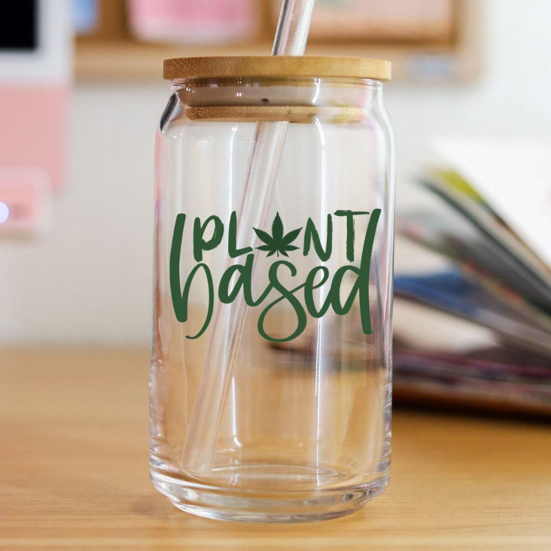 Plant Based Glass Can Cup for Vegan Pot Head