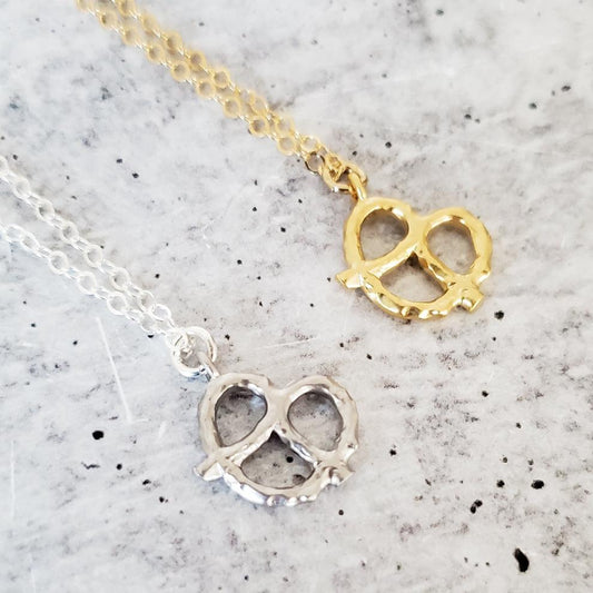 Pretzel Necklace - Ready to ship
