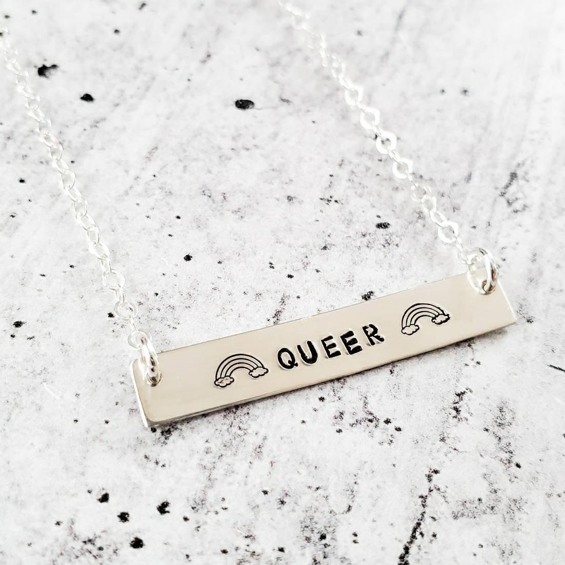 QUEER FEMME Bar Necklace