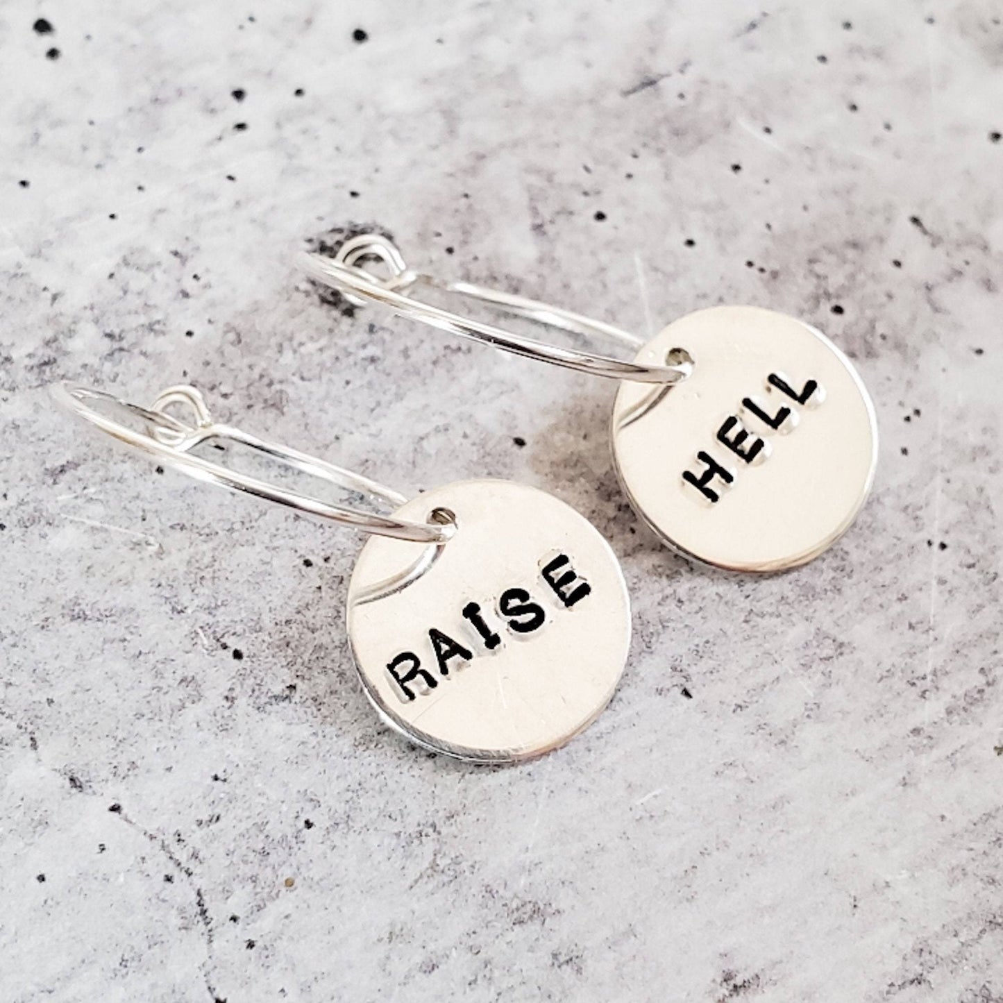 RAISE HELL Hoop Earrings