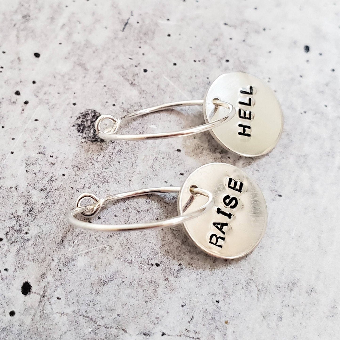 RAISE HELL Hoop Earrings
