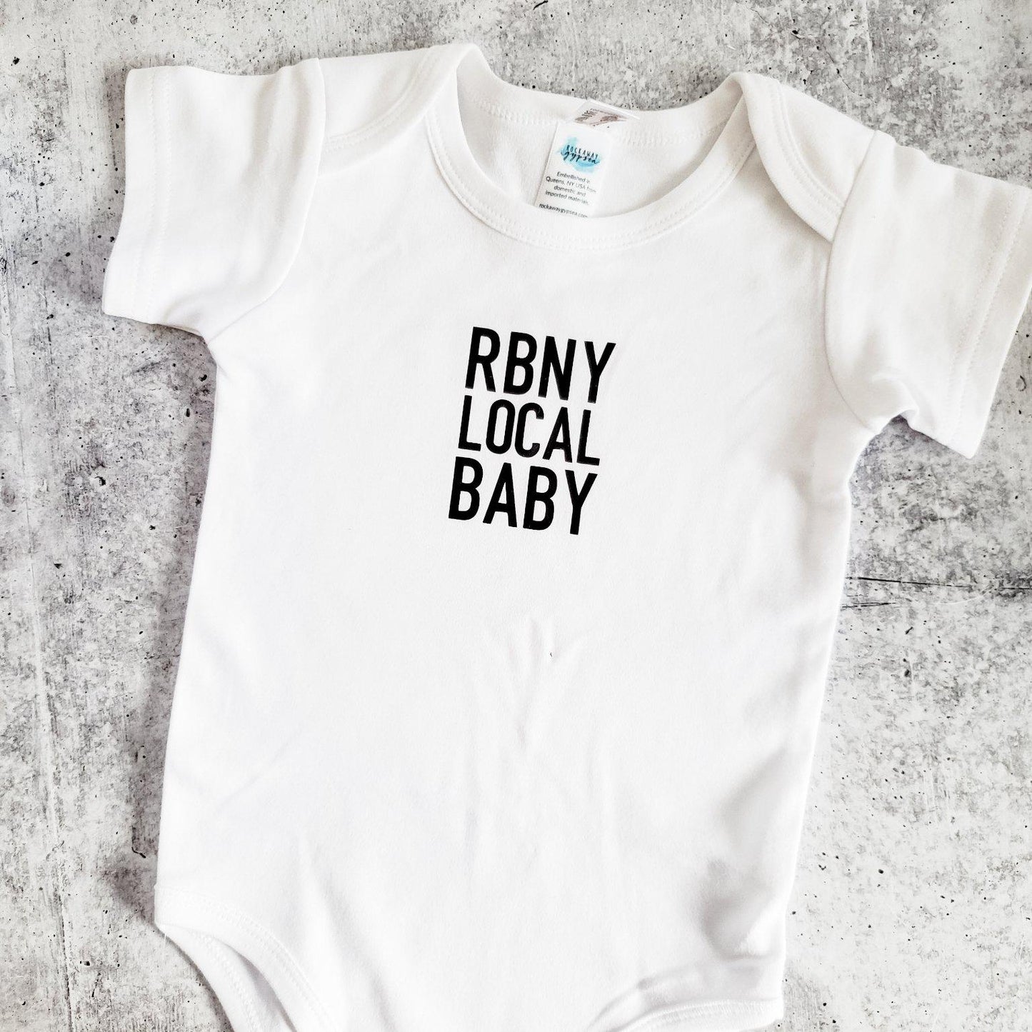RBNY LOCAL BABY Short Sleeve One Piece Bodysuit