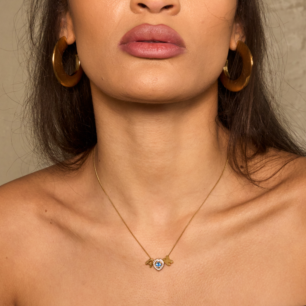The Radiant Initial Charm Necklace