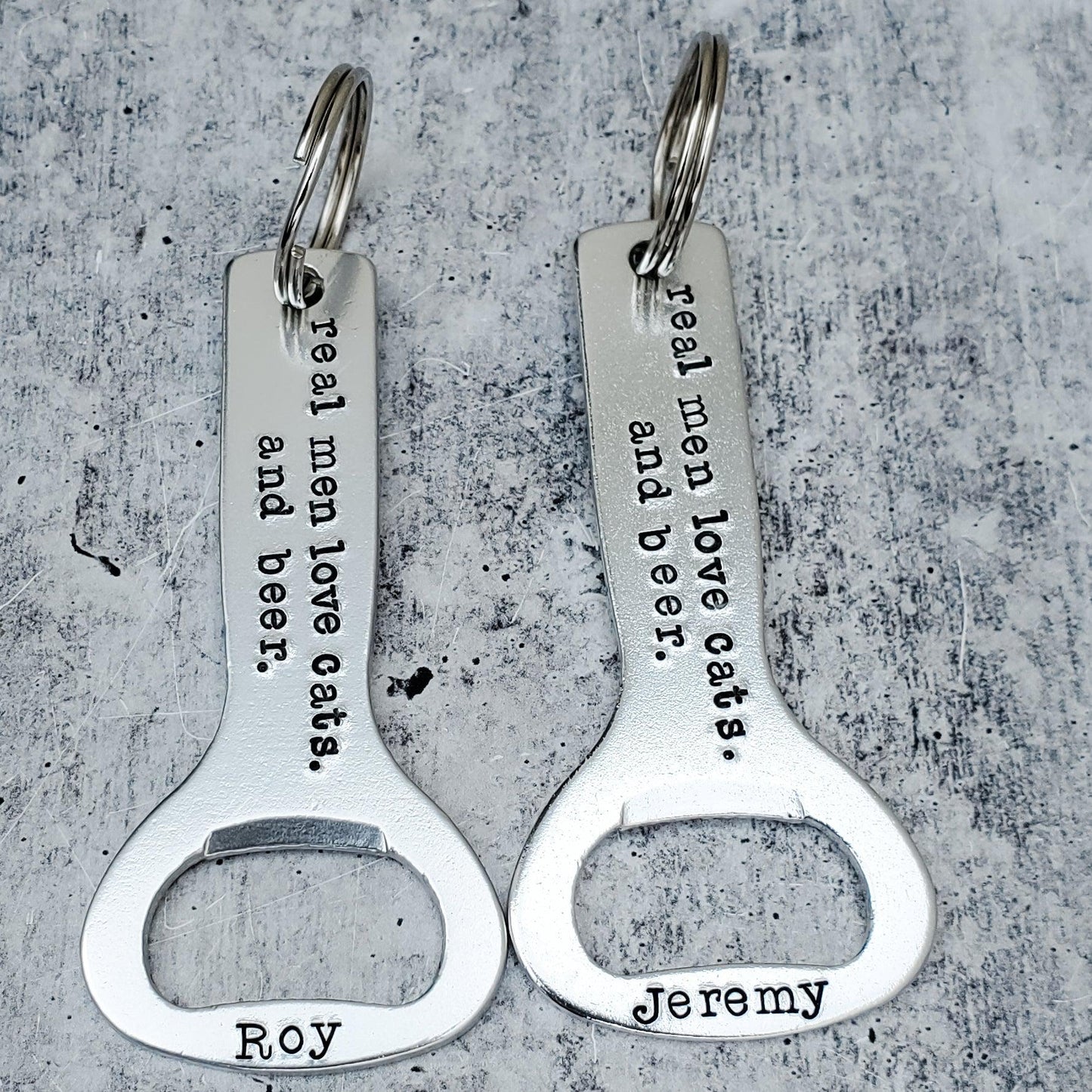 Real Men Love Cats And Beer Bottle Opener
