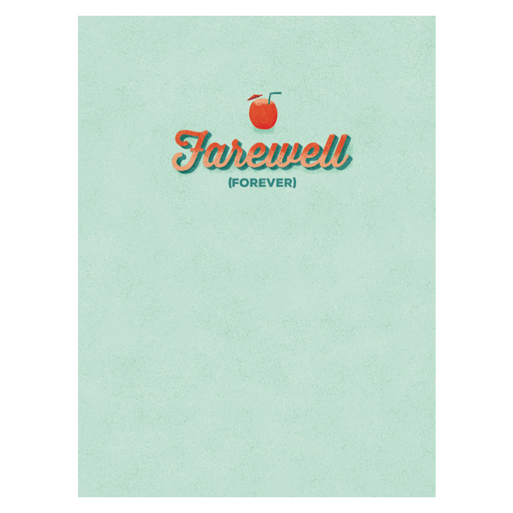 Endless Retirement Card With Glitter