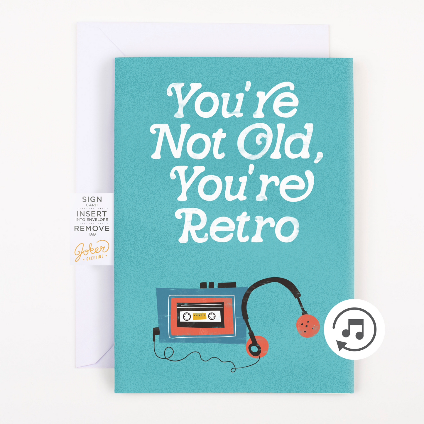 Endless Retro Birthday Card with Glitter
