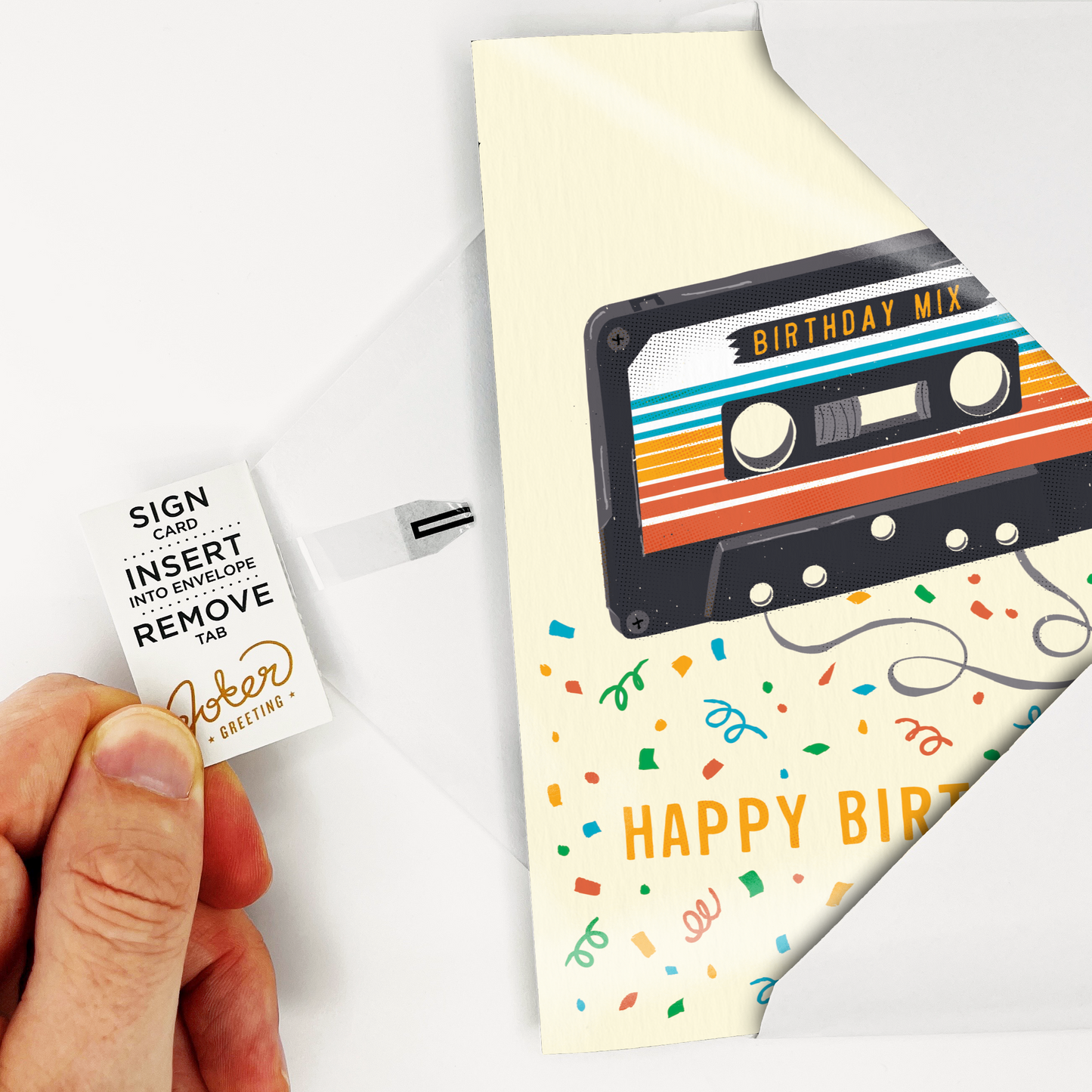 Endless "Never Gonna Give You Up" Birthday Card with Glitter