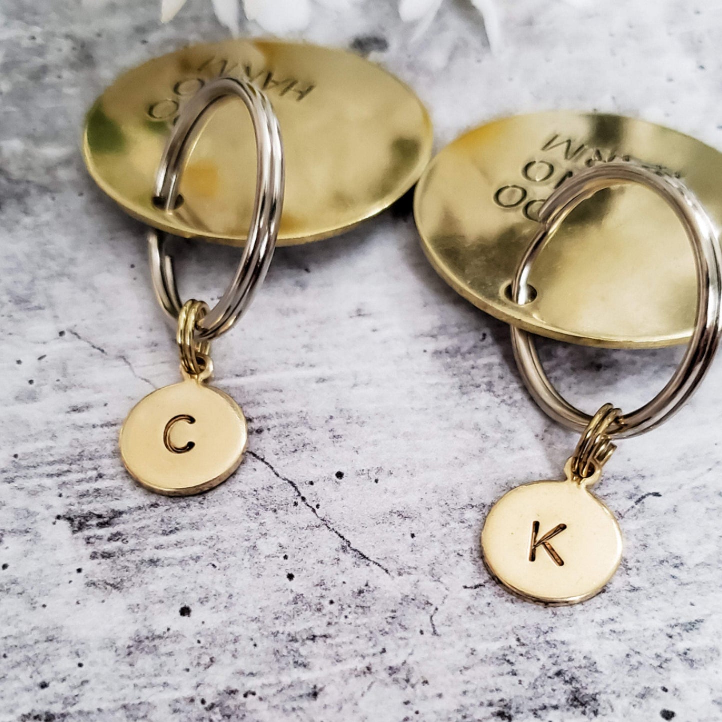 SAVAGE Brass Disc Keychain