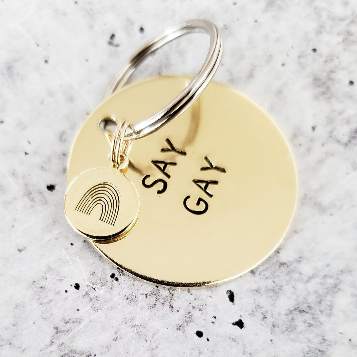 SAY GAY Political Keychain