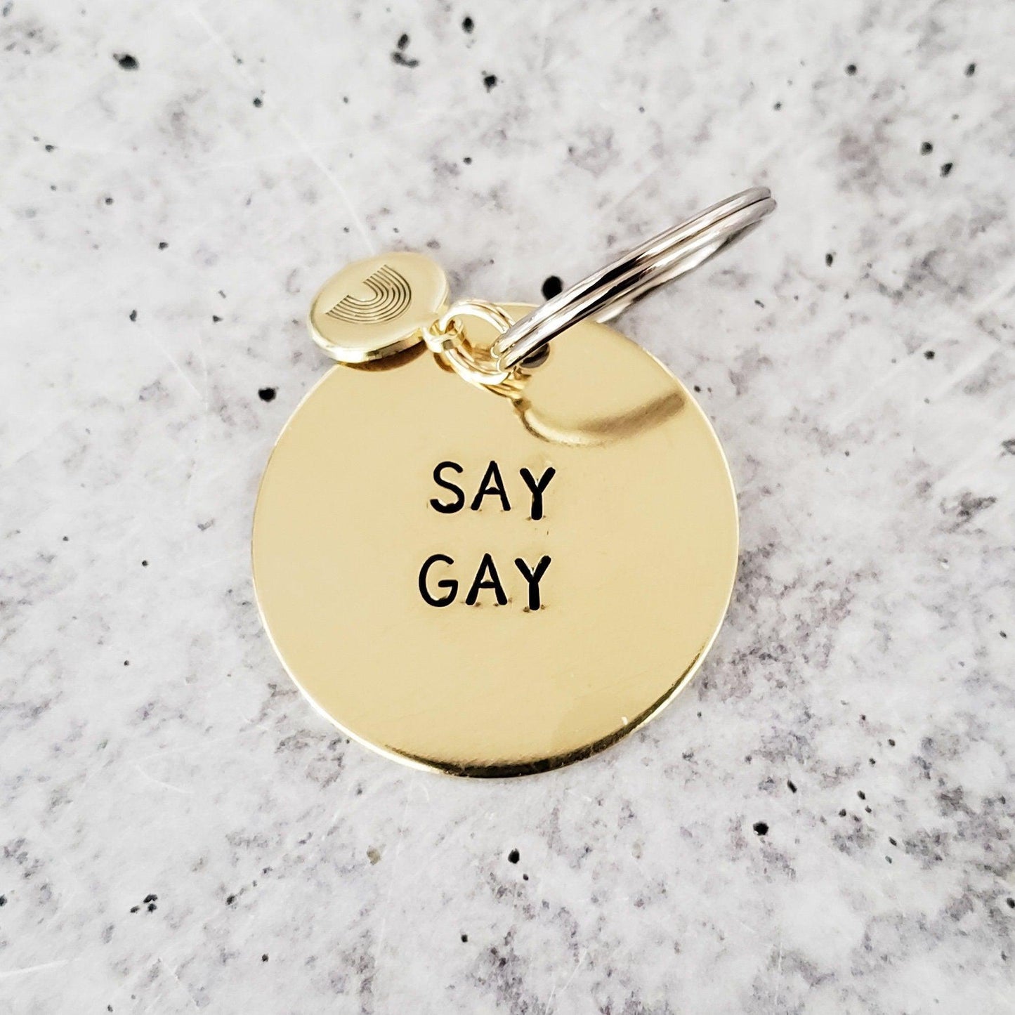 SAY GAY Political Keychain