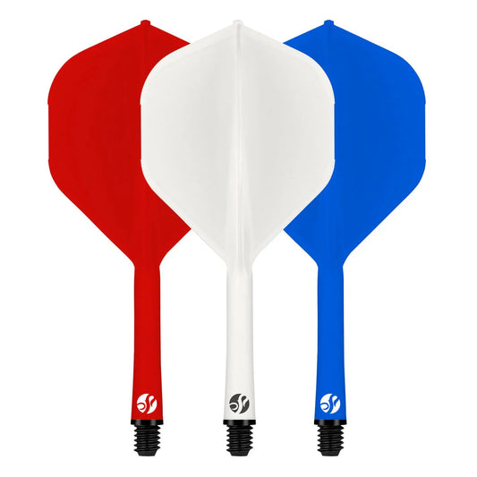 Red, White and Blue Flight Deck-One Piece Dart Flight and Shaft System