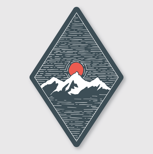 Mountainscape Sticker