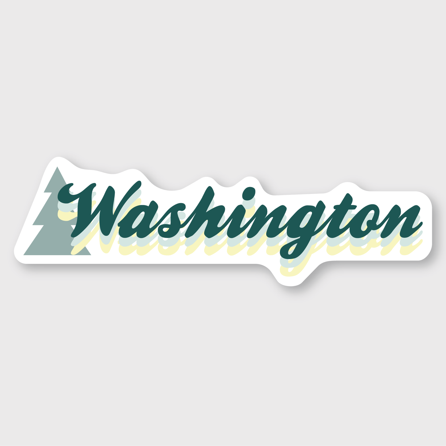 Washington Script Sticker
