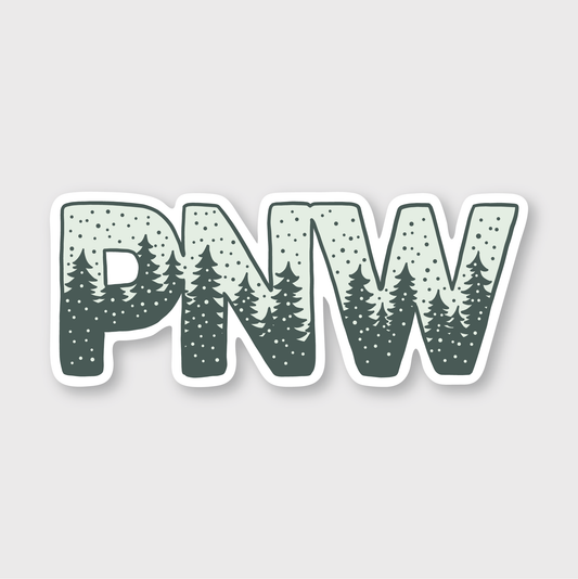 Snowy PNW Sticker
