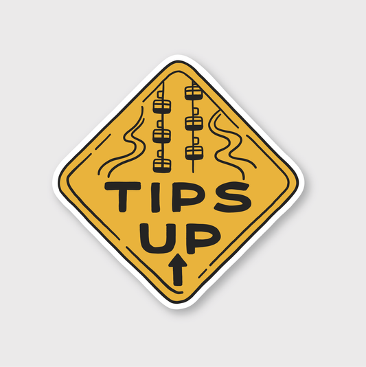 Tips Up Sticker