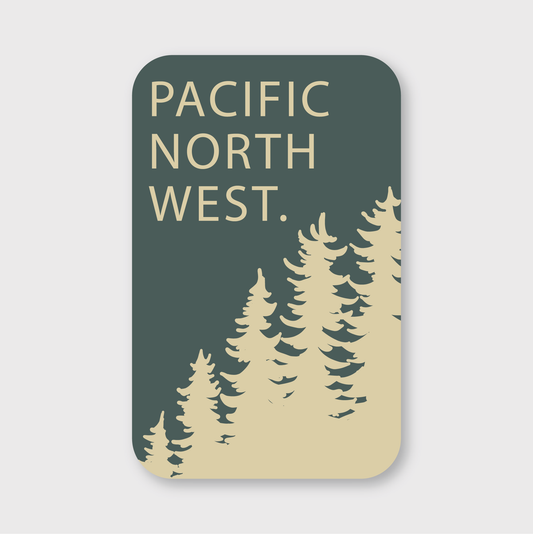 PNW Green Forest Sticker