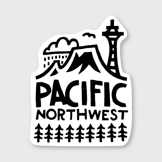 PNW Lino Sticker