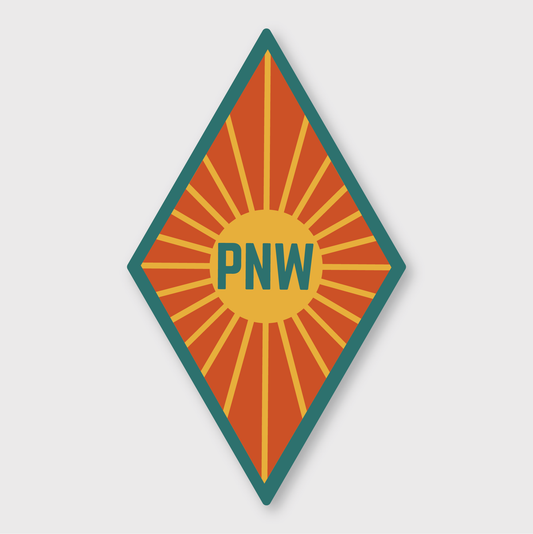 PNW Sunburst Sticker