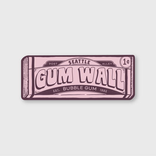 Seattle Gum Wall Sticker
