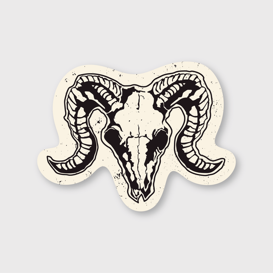 Ram Skull Sticker