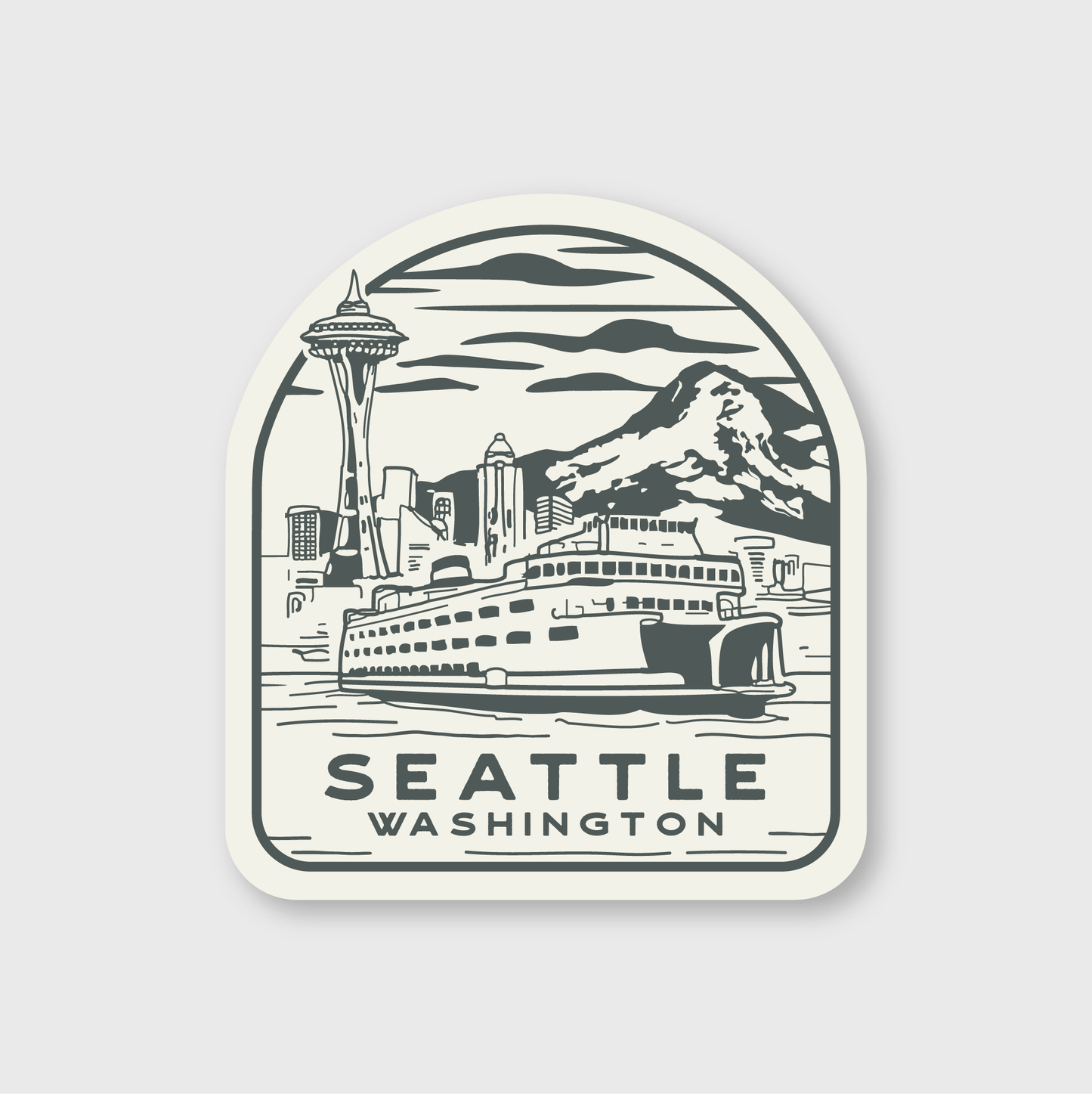 Seattle Lino Sticker