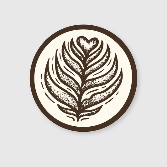 Latte Art Sticker