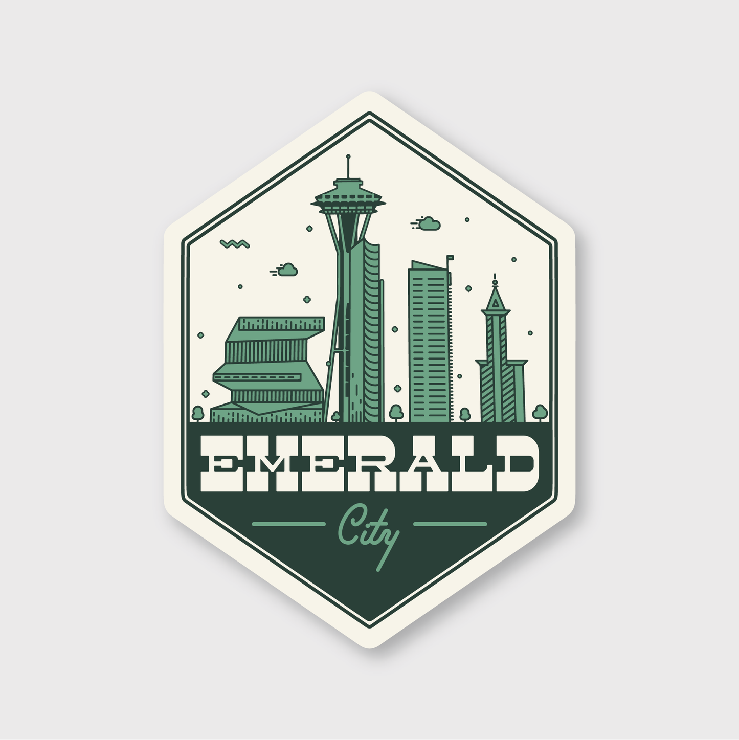 Emerald City Badge Sticker