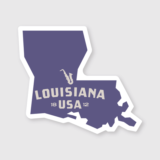 Louisiana Simple Sticker