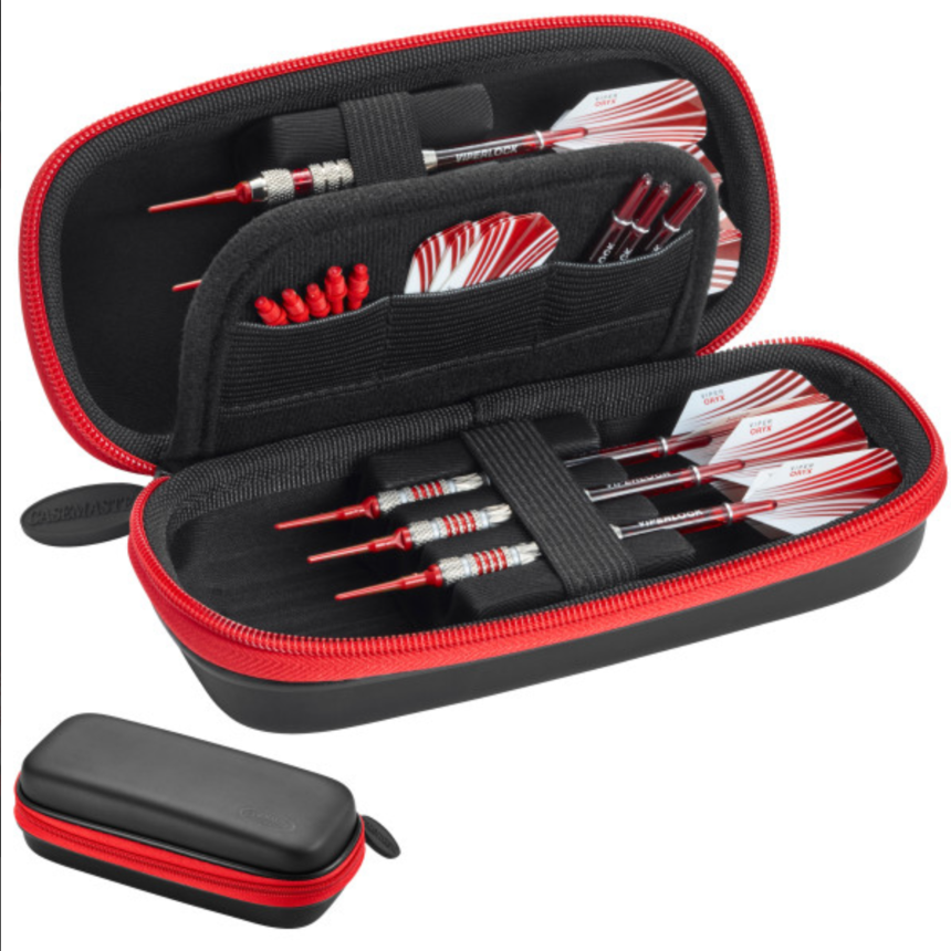 Casemaster Sentry Dart Case with Colored Zipper
