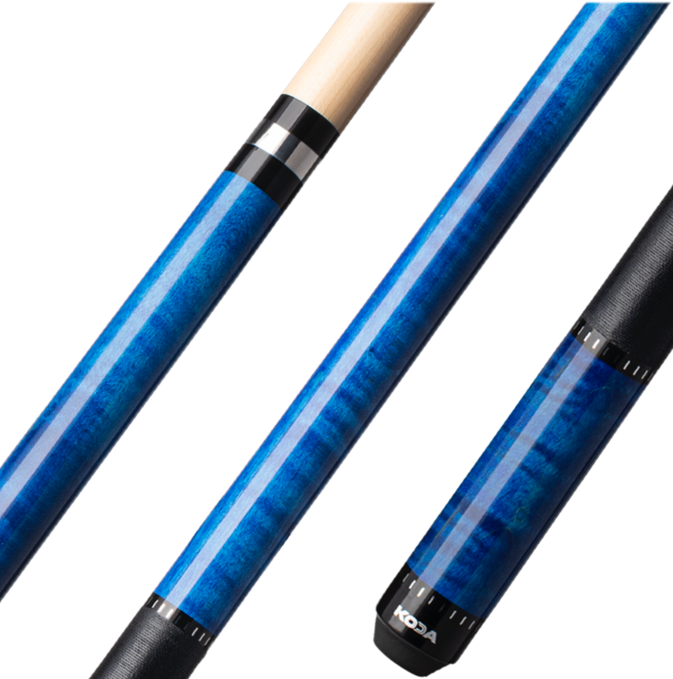 KODA Curly Maple Cue Stick with Irish Linen Wrap and Maple Shaft