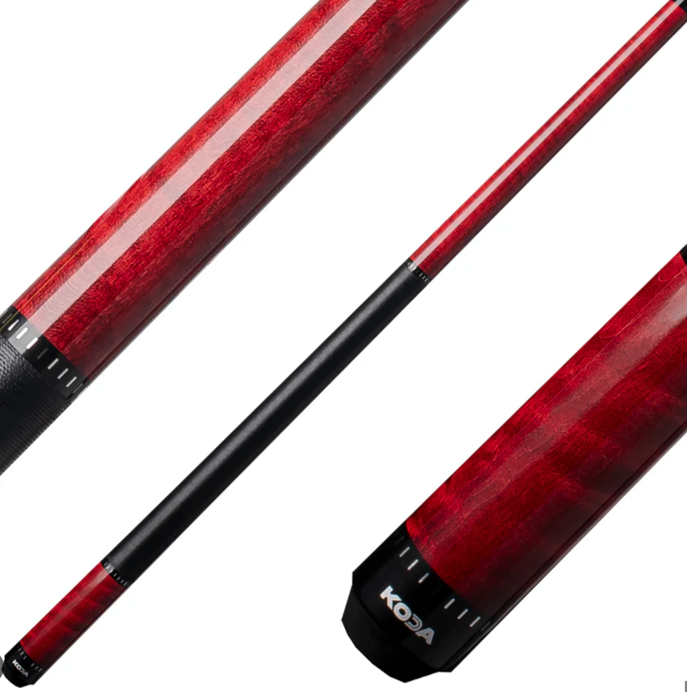 KODA Curly Maple Cue Stick with Irish Linen Wrap and Maple Shaft