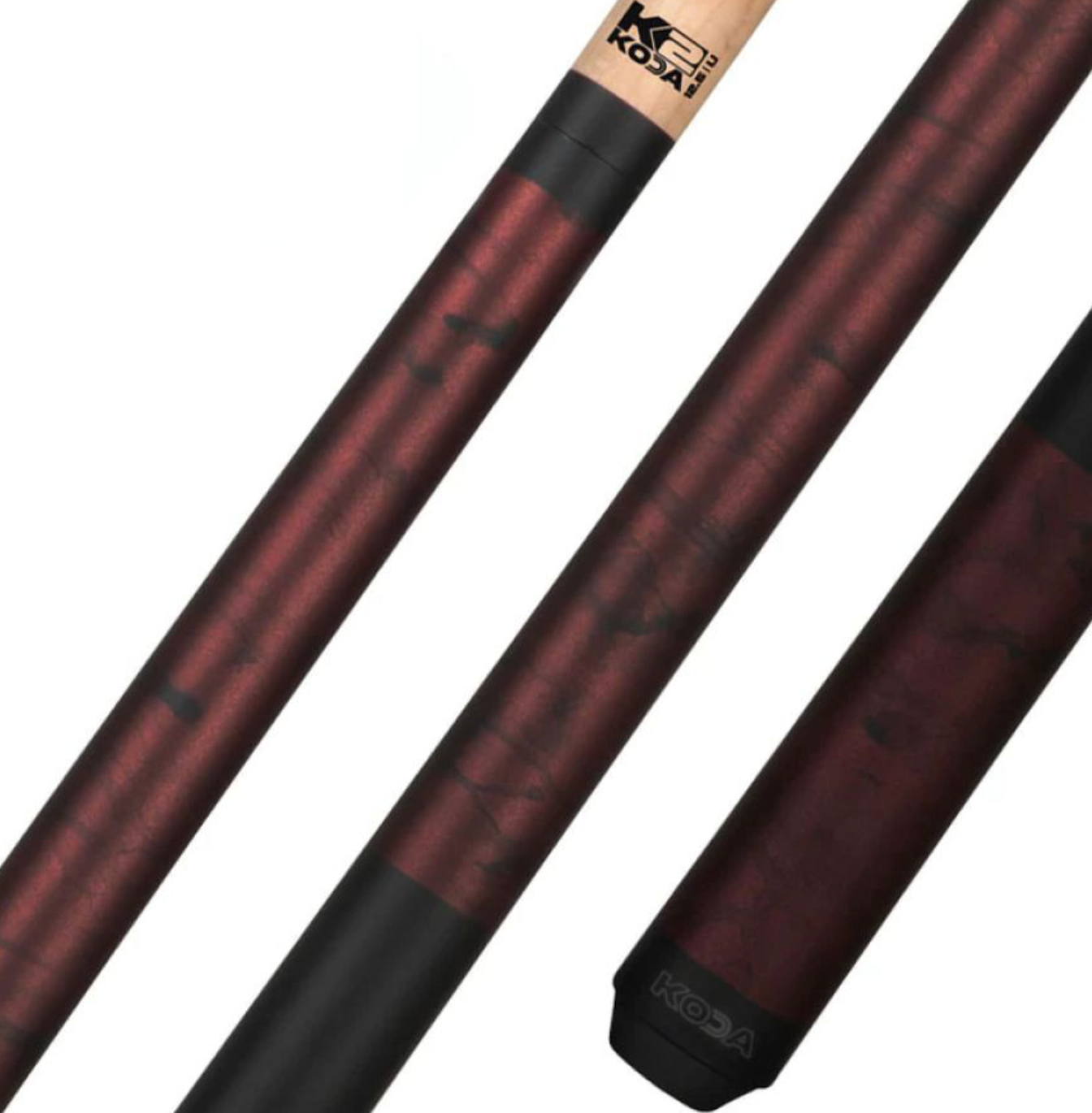 K2 Cue Matte Smoke with Black Simulated Wrap
