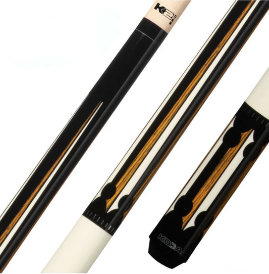 K2 Cue Gloss Split Floating Bocote/ Ivory Point Design-Wrapless