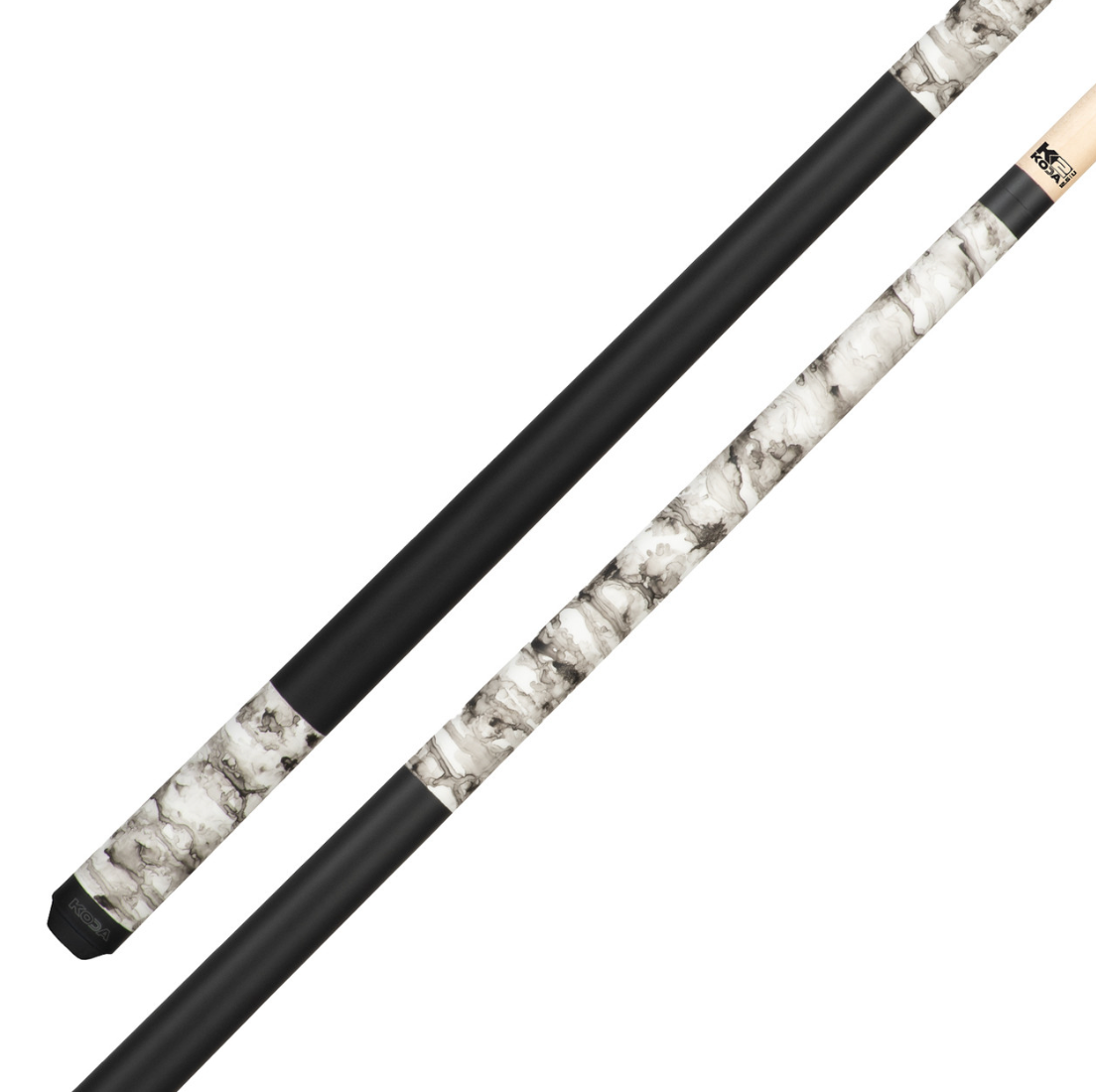 K2 Cue Matte Smoke with Black Simulated Wrap