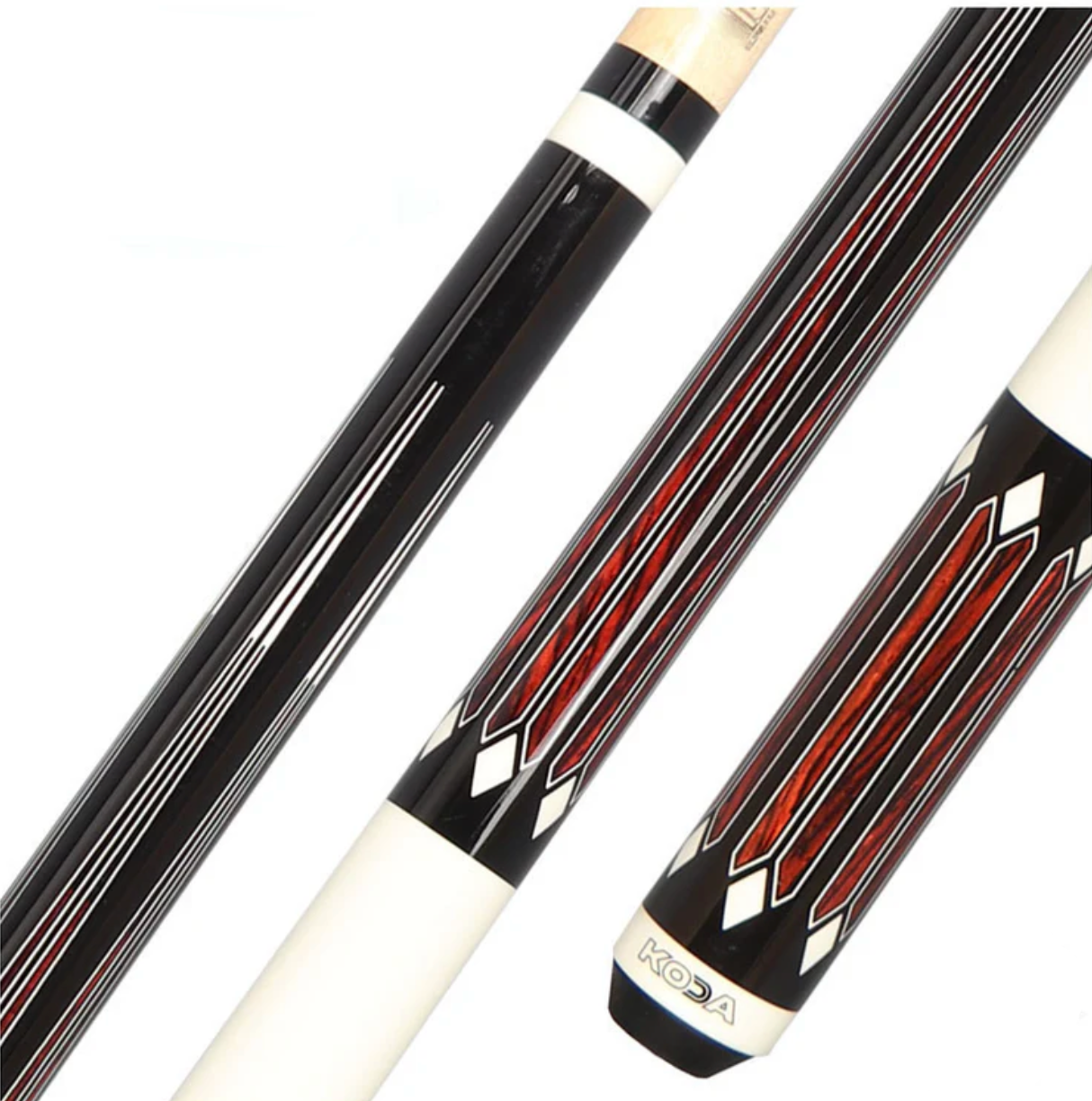 K2 Black, Floating Cocobolo Point, White Wrapless Wrap