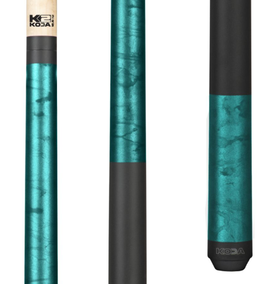 K2 Cue Matte Smoke with Black Simulated Wrap