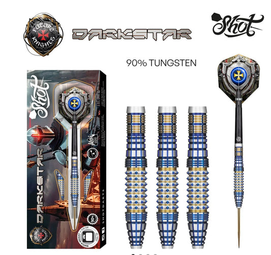 Future Knights Darkstar Steel-Tip Dart Set - 90% Tungsten