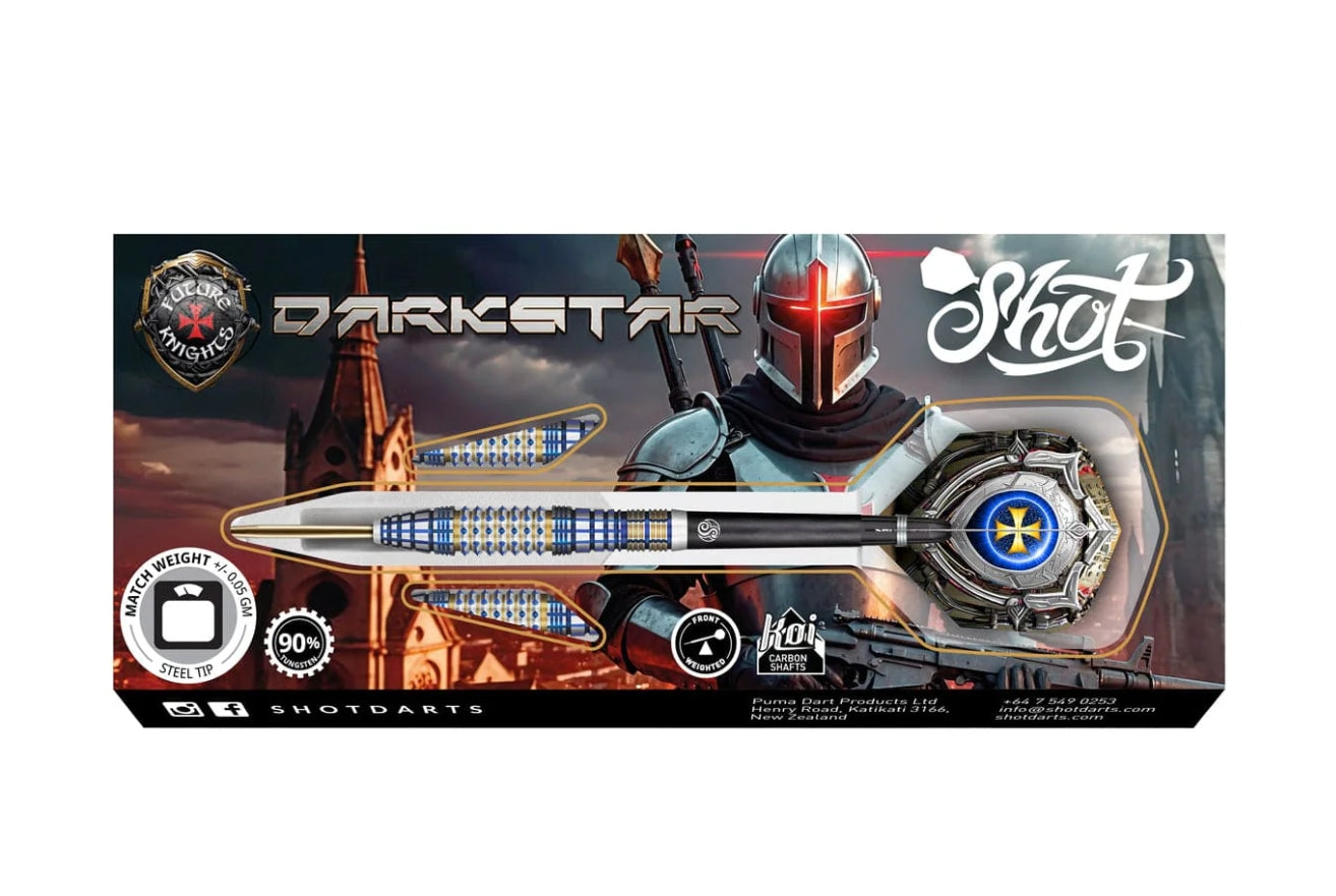 Future Knights Darkstar Steel-Tip Dart Set - 90% Tungsten